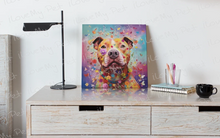 Load image into Gallery viewer, Floral Fantasy Pit Bull Framed Wall Art Poster-Art-Dog Art, Home Decor, Pit Bull, Poster-2