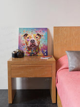 Load image into Gallery viewer, Floral Fantasy Pit Bull Framed Wall Art Poster-Art-Dog Art, Home Decor, Pit Bull, Poster-3