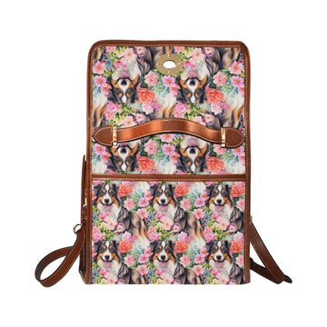 Floral Fête with Australian Shepherd Shoulder Bag Purse-Accessories-Accessories, Australian Shepherd, Bags, Purse-One Size-2