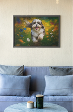 Load image into Gallery viewer, Floral Fiesta Shih Tzu Wall Art Poster-Art-Dog Art, Home Decor, Poster, Shih Tzu-6