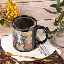 Load image into Gallery viewer, Floral Finesse Australian Shepherd Coffee Mug-4