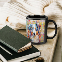 Load image into Gallery viewer, Floral Finesse Australian Shepherd Coffee Mug-6