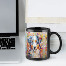 Load image into Gallery viewer, Floral Finesse Australian Shepherd Coffee Mug-7