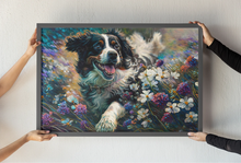Load image into Gallery viewer, Floral Majesty Bernese Mountain Dog Wall Art Poster-Art-Bernese Mountain Dog, Dog Art, Home Decor, Poster-2