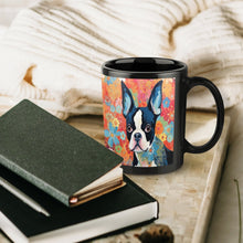 Load image into Gallery viewer, Floral Mosaic Boston Terrier Coffee Mug-6