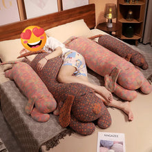 Load image into Gallery viewer, Floral Mosaic Sleeping Basset Hound Stuffed Animal Plush Pillows (Large and Giant Size)-Stuffed Animals-Basset Hound, Stuffed Animal-15