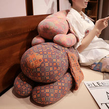Load image into Gallery viewer, Floral Mosaic Sleeping Dachshunds Stuffed Animal Plush Pillows (Large and Giant Size)-Stuffed Animals-Dachshund, Stuffed Animal-7