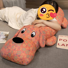 Load image into Gallery viewer, Floral Pattern Basset Hound Stuffed Plush Pillows - XL and Giant Size-Stuffed Animals-Basset Hound, Home Decor, Pillows, Stuffed Animal-4