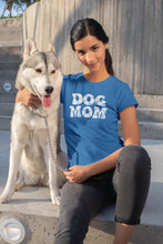 Load image into Gallery viewer, Floral Print Dog Mom Women's T-shirt-Apparel-Apparel, Dogs, Shirt, T Shirt-Blue-Small-2