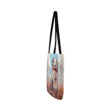 Load image into Gallery viewer, Floral Reverie Australian Shepherd Special Lightweight Shopping Tote Bag-White-ONESIZE-4