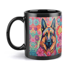 Load image into Gallery viewer, Floral Reverie German Shepherd Coffee Mug-4