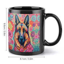 Load image into Gallery viewer, Floral Reverie German Shepherd Coffee Mug-5