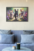 Load image into Gallery viewer, Floral Splendor French Bulldogs Wall Art Poster-Art-Dog Art, French Bulldog, Home Decor, Poster-5