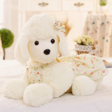 Load image into Gallery viewer, Flower Dress White Poodle Stuffed Animal Plush Toys-Stuffed Animals-Home Decor, Poodle, Stuffed Animal-11