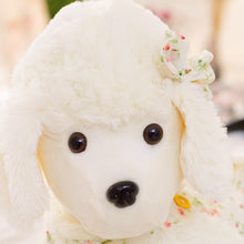 Load image into Gallery viewer, Flower Dress White Poodle Stuffed Animal Plush Toys-Stuffed Animals-Home Decor, Poodle, Stuffed Animal-4