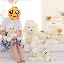 Load image into Gallery viewer, Flower Dress White Poodle Stuffed Animal Plush Toys (Small to Large Size)-Stuffed Animals-Home Decor, Poodle, Stuffed Animal-1