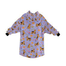 Load image into Gallery viewer, Flower Garden Airedale Terrier Blanket Hoodie-26
