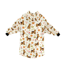 Load image into Gallery viewer, Flower Garden Airedale Terrier Blanket Hoodie-5