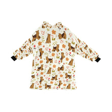Load image into Gallery viewer, Flower Garden Airedale Terrier Blanket Hoodie-Ivory9-ONE SIZE-1