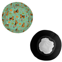 Load image into Gallery viewer, Flower Garden Airedale Terrier Bucket Hat-Hats &amp; Caps-Accessories,Airedale Terrier,Dog Dad Gifts,Dog Mom Gifts,Hats-12