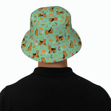 Load image into Gallery viewer, Flower Garden Airedale Terrier Bucket Hat-Hats &amp; Caps-Accessories,Airedale Terrier,Dog Dad Gifts,Dog Mom Gifts,Hats-13