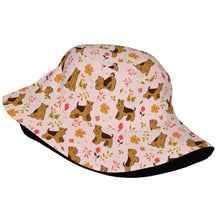 Load image into Gallery viewer, Flower Garden Airedale Terrier Bucket Hat-Hats &amp; Caps-Accessories,Airedale Terrier,Dog Dad Gifts,Dog Mom Gifts,Hats-50