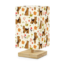 Load image into Gallery viewer, Flower Garden Airedale Terrier Desktop Table Lamp-Desk Lamps-Airedale Terrier,Christmas,Dog Dad Gifts,Dog Mom Gifts,Home Decor,Lamp-US Plug-2