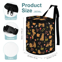 Load image into Gallery viewer, Flower Garden Airedale Terrier Multipurpose Car Storage Bag-Car Accessories-Airedale Terrier, Bags, Car Accessories-ONE SIZE-Black-2
