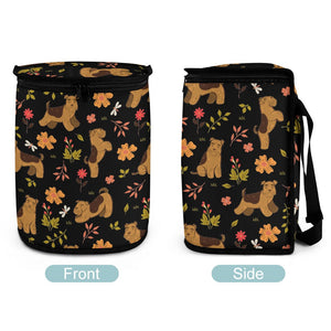 Flower Garden Airedale Terrier Multipurpose Car Storage Bag-Car Accessories-Airedale Terrier, Bags, Car Accessories-ONE SIZE-Black-3