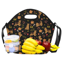 Load image into Gallery viewer, Flower Garden Airedale Terrier Neoprene Lunch Bag-1