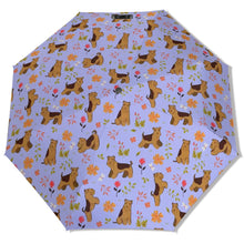 Load image into Gallery viewer, Flower Garden Airedale Terrier Umbrella-Accessories-Accessories,Dog Mom Gifts,Umbrella-16