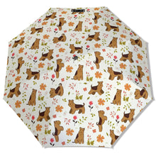 Load image into Gallery viewer, Flower Garden Airedale Terrier Umbrella-Accessories-Accessories,Dog Mom Gifts,Umbrella-6