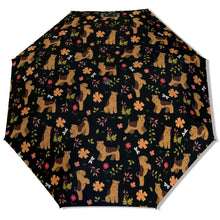 Load image into Gallery viewer, Flower Garden Airedale Terrier Umbrella-Accessories-Accessories,Dog Mom Gifts,Umbrella-1