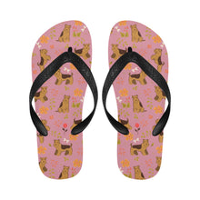 Load image into Gallery viewer, Flower Garden Airedale Terrier Unisex Slippers-10