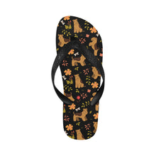 Load image into Gallery viewer, Flower Garden Airedale Terrier Unisex Slippers-25