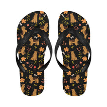 Load image into Gallery viewer, Flower Garden Airedale Terrier Unisex Slippers-27