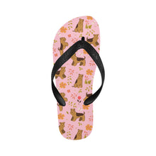 Load image into Gallery viewer, Flower Garden Airedale Terrier Unisex Slippers-Pink-S-2