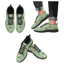 Load image into Gallery viewer, Flower Garden Airedale Terrier Women&#39;s Breathable Sneakers-MediumAquaMarine-US13-39