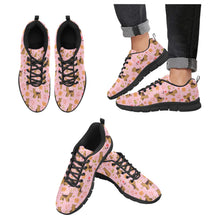 Load image into Gallery viewer, Flower Garden Airedale Terrier Women&#39;s Breathable Sneakers-Pink-US13-5