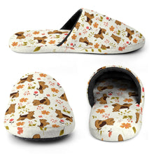 Load image into Gallery viewer, Flower Garden Airedale Terrier Women&#39;s Cotton Mop Slippers-Accessories, Airedale Terrier, Dog Mom Gifts, Slippers-8