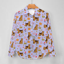 Load image into Gallery viewer, Flower Garden Airedale Terrier Women's Shirt-Apparel-Airedale Terrier,Apparel,Dog Mom Gifts,Shirt-13