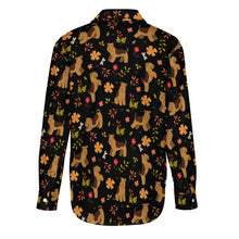 Load image into Gallery viewer, Flower Garden Airedale Terrier Women's Shirt-Apparel-Airedale Terrier,Apparel,Dog Mom Gifts,Shirt-33