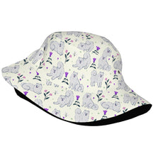 Load image into Gallery viewer, Flower Garden American Eskimo Dog Bucket Hat-Hats &amp; Caps-10