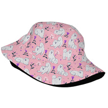 Load image into Gallery viewer, Flower Garden American Eskimo Dog Bucket Hat-Hats &amp; Caps-26