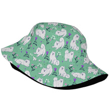 Load image into Gallery viewer, Flower Garden American Eskimo Dog Bucket Hat-Hats &amp; Caps-2