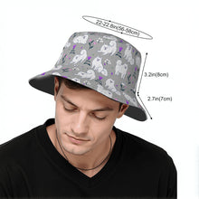Load image into Gallery viewer, Flower Garden American Eskimo Dog Bucket Hat-Hats &amp; Caps-35