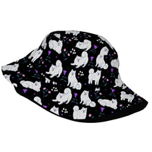 Load image into Gallery viewer, Flower Garden American Eskimo Dog Bucket Hat-Hats &amp; Caps-50