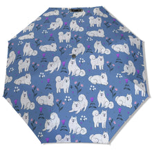 Load image into Gallery viewer, Flower Garden American Eskimo Dog Umbrella-Accessories-Accessories,American Eskimo Dog,Dog Mom Gifts,Umbrella-3