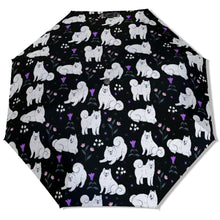 Load image into Gallery viewer, Flower Garden American Eskimo Dog Umbrella-Accessories-Accessories,American Eskimo Dog,Dog Mom Gifts,Umbrella-1