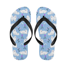 Load image into Gallery viewer, Flower Garden American Eskimo Dog Unisex Slippers-12